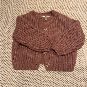 Cozy Brown Knit Cardigan
